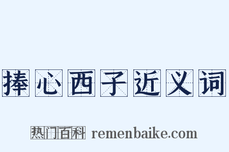 捧心西子近义词是什么意思的图片